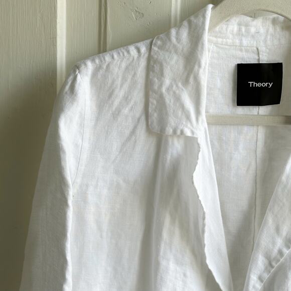 Theory Double-Faced Linen Clairene Jacket NWOT - Picture 4 of 9